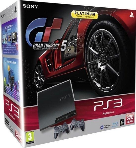 Playstation 3 Slim System + Gran Turismo 5 - OVP - PS3 - DE