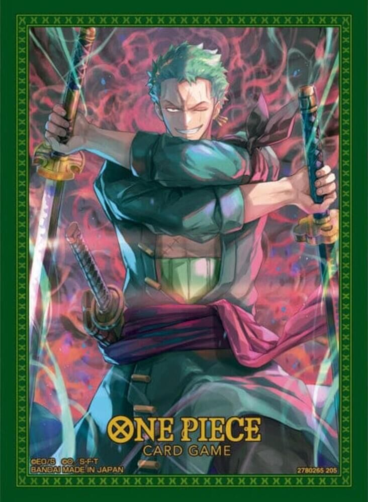 One Piece Card Game - Official Sleeves Set No. 11 - Roronoa Zoro (70 Sleeves) One Piece Card Game - Official Sleeves Set No. 11 - Roronoa Zoro (70 Sleeves)