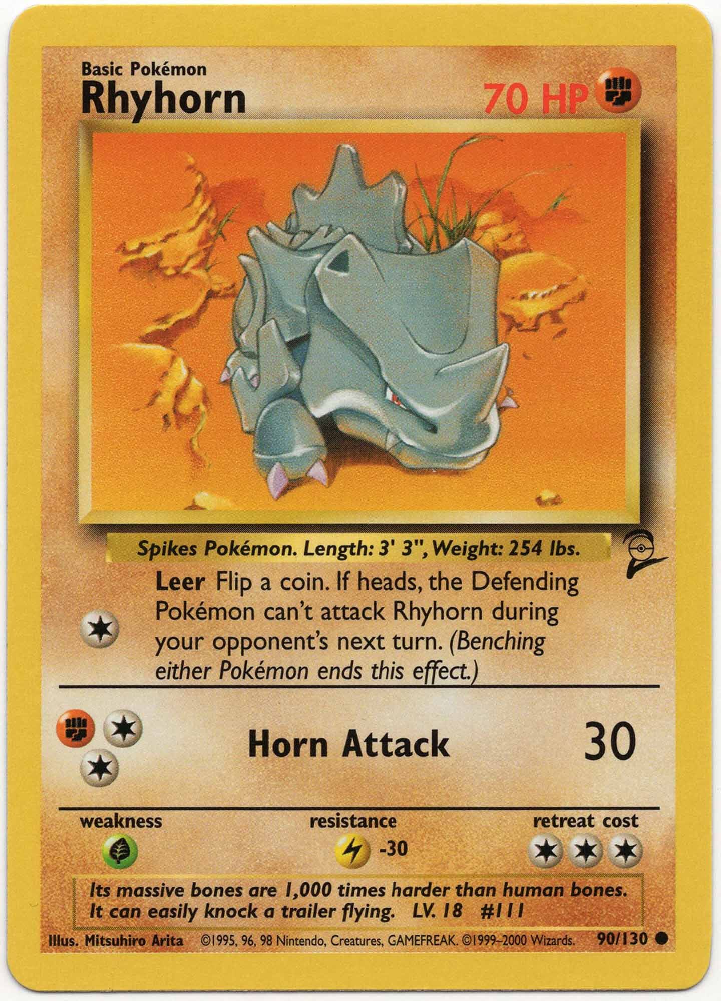 Rhyhorn - 90/130 - Pokémon TCG