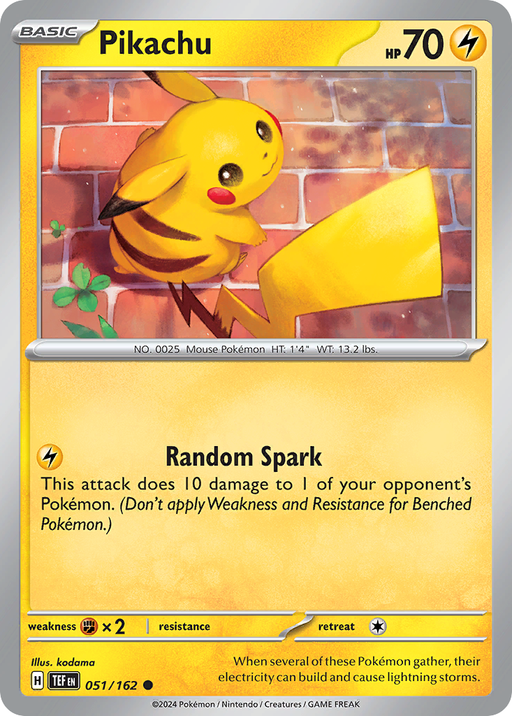 Pikachu - 051/162 - EN