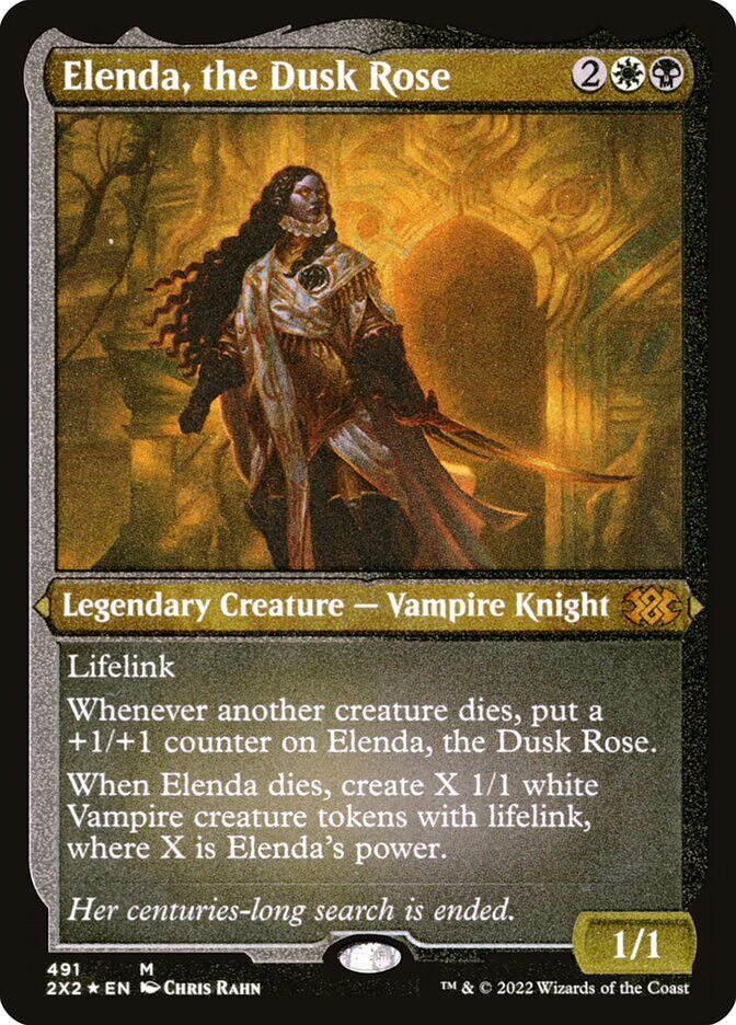 Elenda, the Dusk Rose - 2X2 491 - Etched - EN - NM