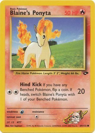 Blaine’s Ponyta - 64/132 - Unlimited - EN