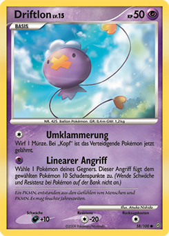 Driftlon - 58/100 - Pokemon TCG - Near Mint