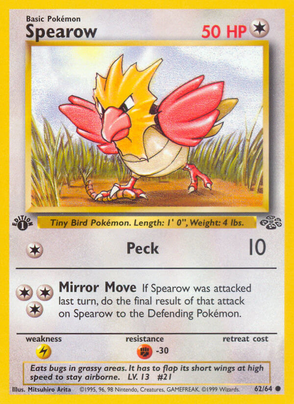 Spearow - 62/64 - 1st Edition - EN