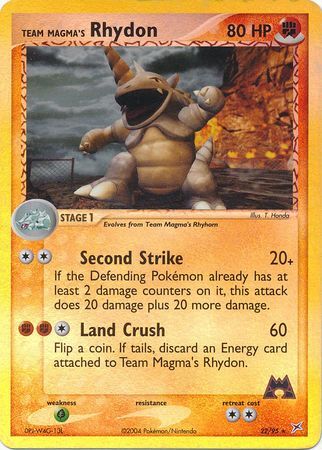 Team Magma’s Rhydon - 22/97 - Reverse Holo - EN Team Magma’s Rhydon - 22/97 - Reverse Holo - EN