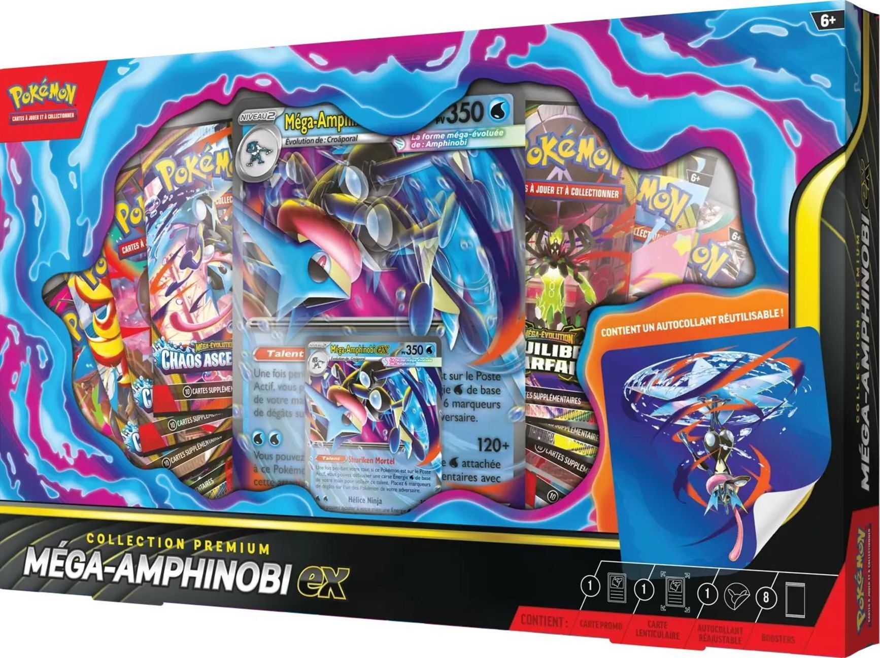 Pokémon TCG: Méga-Amphinobi Premium ex Collection - FR