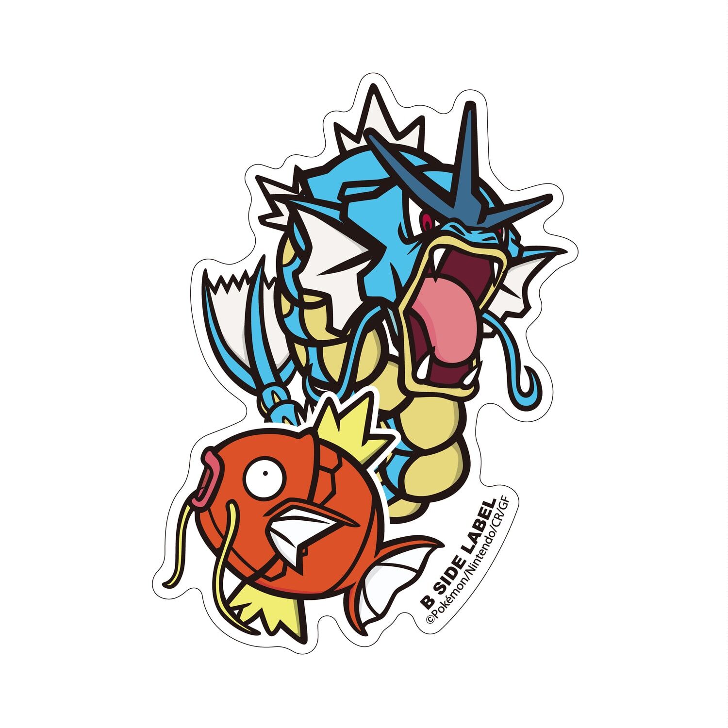 Magikarp & Gyarados Sticker B-Side Label Magikarp & Gyarados Sticker B-Side Label