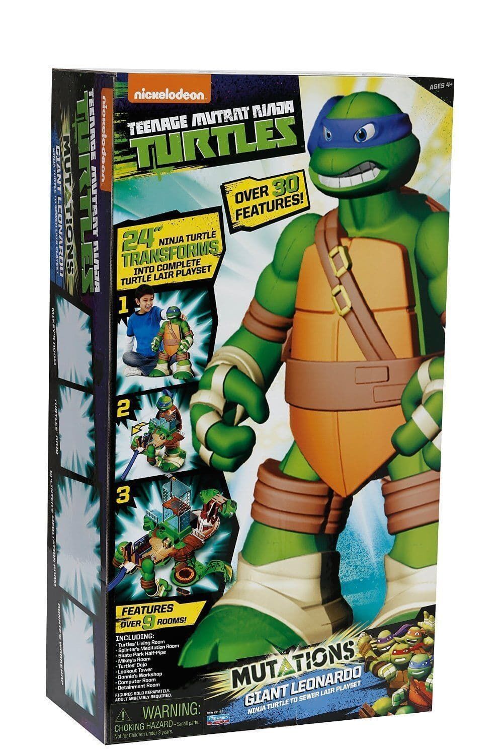 Teenage Mutant Ninja Turtles - Mutations Giant Leonardo Lair Playset Teenage Mutant Ninja Turtles - Mutations Giant Leonardo Lair Playset