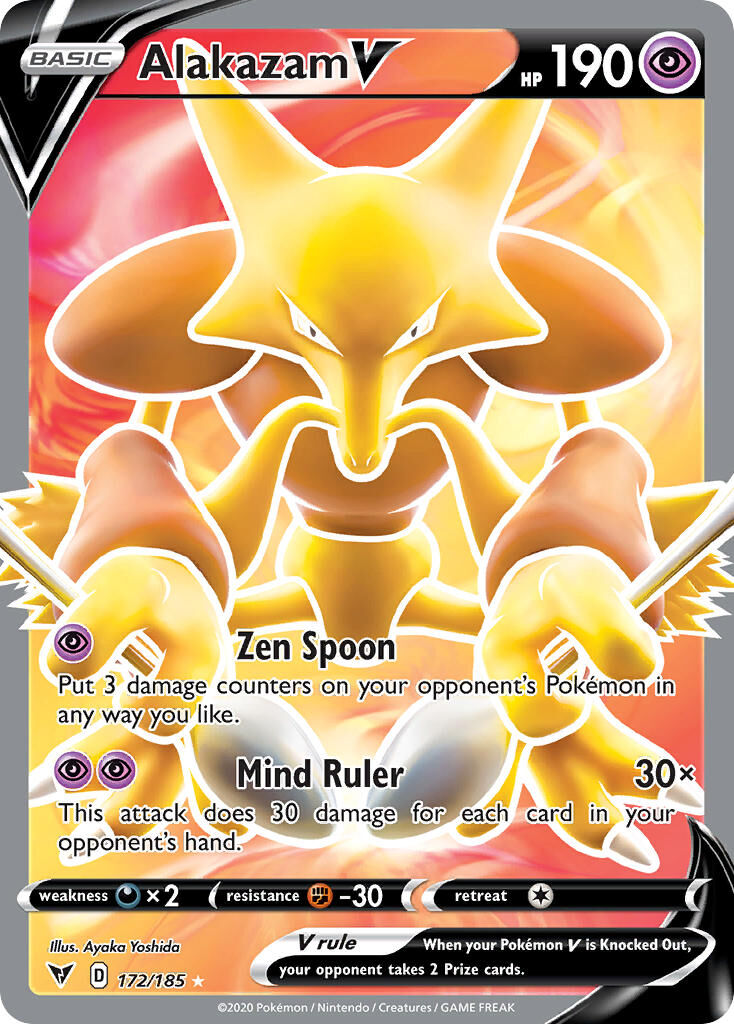 Alakazam V - 172/185 - EN Alakazam V - 172/185 - EN