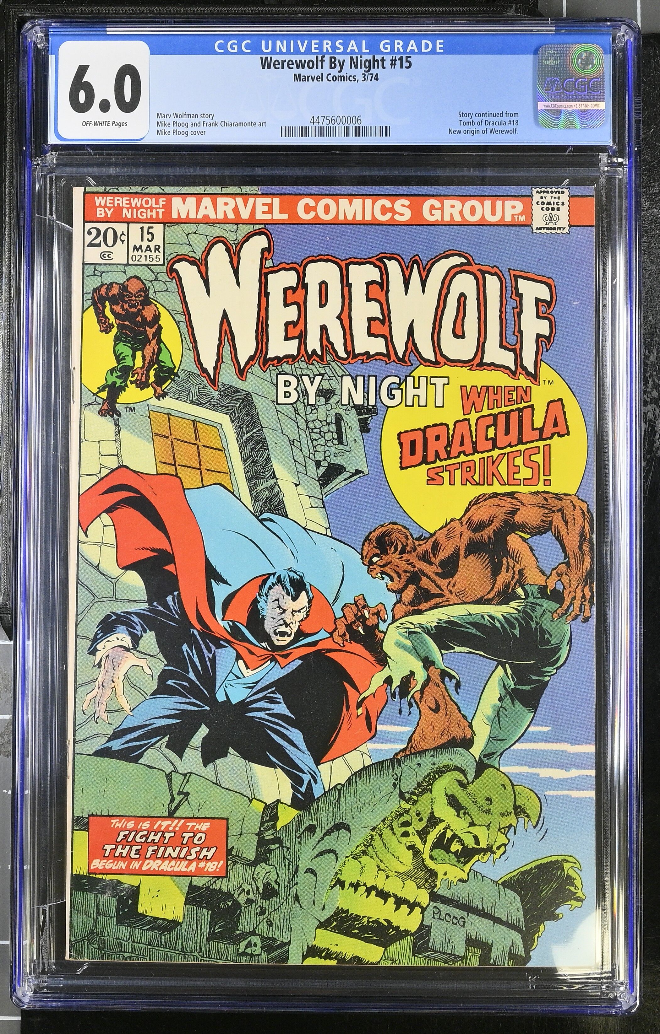 Werewolf by Night #15 CGC 6.0 Werewolf by Night #15 CGC 6.0