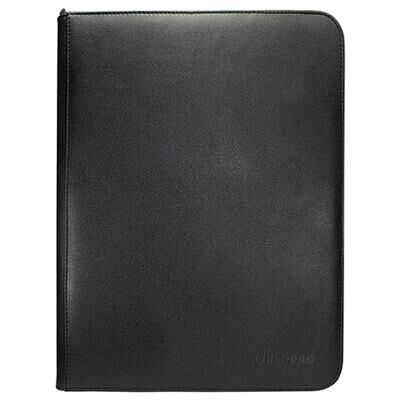 UP - Vivid - 9-Pocket Zippered Pro Binder - Black