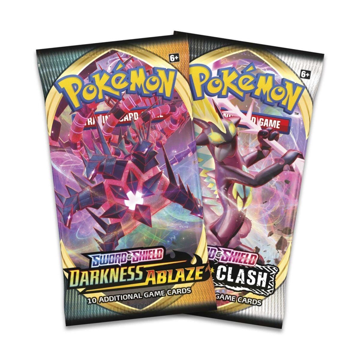Pokémon TCG Sword & Shield-Darkness Ablaze Bonus Pack Blister (Darkness Ablaze, Rebel Clash) - EN