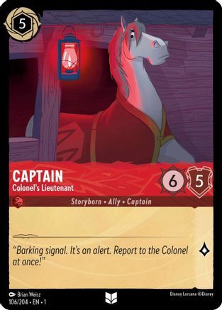 Captain - Colonel's Lieutenant - 106/204 - EN Captain - Colonel's Lieutenant - 106/204 - EN