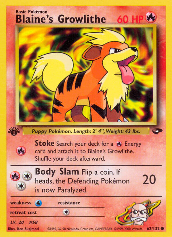 Blaine’s Growlithe - 62/132 - EN
