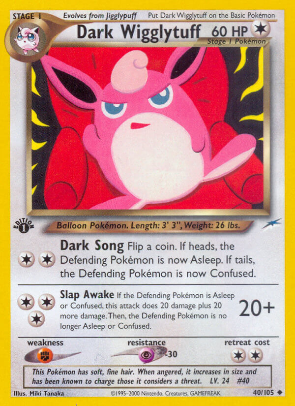 Dark Wigglytuff - 40/113 - 1st Edition - EN Dark Wigglytuff - 40/113 - 1st Edition - EN