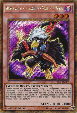 Schwarzflügel - Pinaki der zunehmende Mond - PGL2-007 - Gold Secret Rare - 1. Auflage Schwarzflügel - Pinaki der zunehmende Mond - PGL2-007 - Gold Secret Rare - 1. Auflage