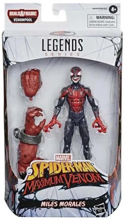 Spider-Man Maximum Venom Marvel Legends Venompool Series Miles Morales Action Figure