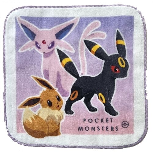 Mini Towel Set of 3 Eevees - Pokemon - 16 x 16 cm