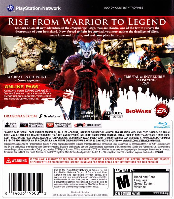 Dragon Age II - PS3