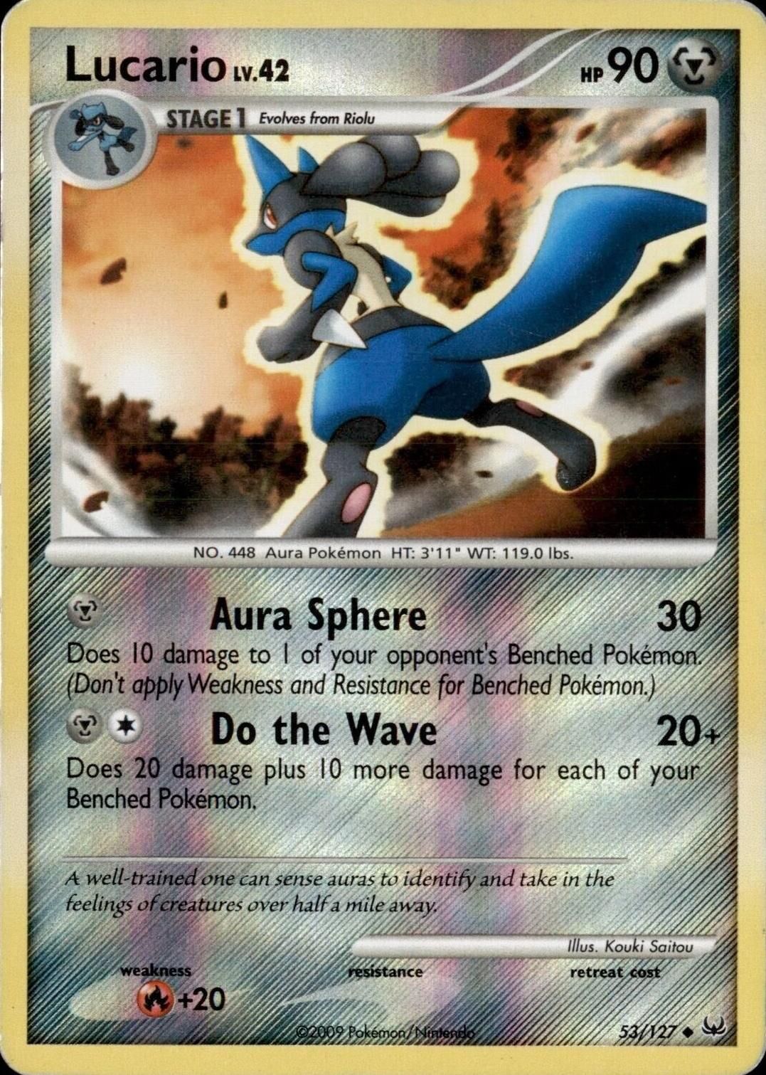 Lucario - 53/127 - Reverse Holo - EN