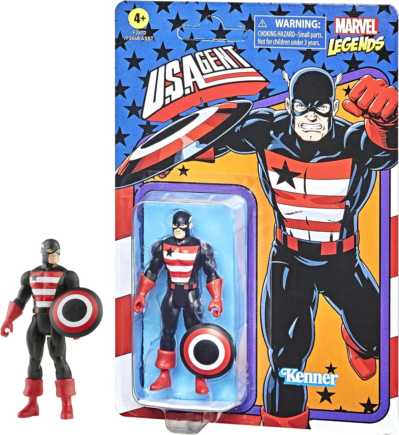 Marvel Legends Retro 375 Collection U.S. Agent Actionfigur - 9.5 cm