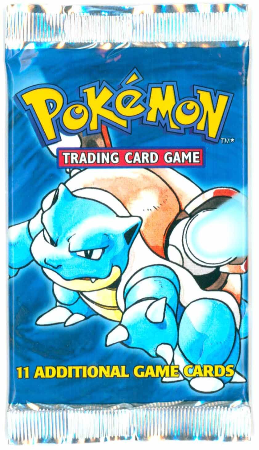 Pokémon Base Set Booster Blastoise Art Sealed 1999 (4th Print) - EN