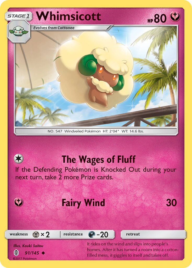 whimsicott-91-145-pokemon-tcg-lightly-played-en Whimsicott - 91/145 - Pokémon TCG - Lightly Played - EN