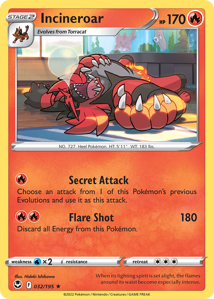Incineroar - 032/195 - EN Incineroar - 032/195 - EN
