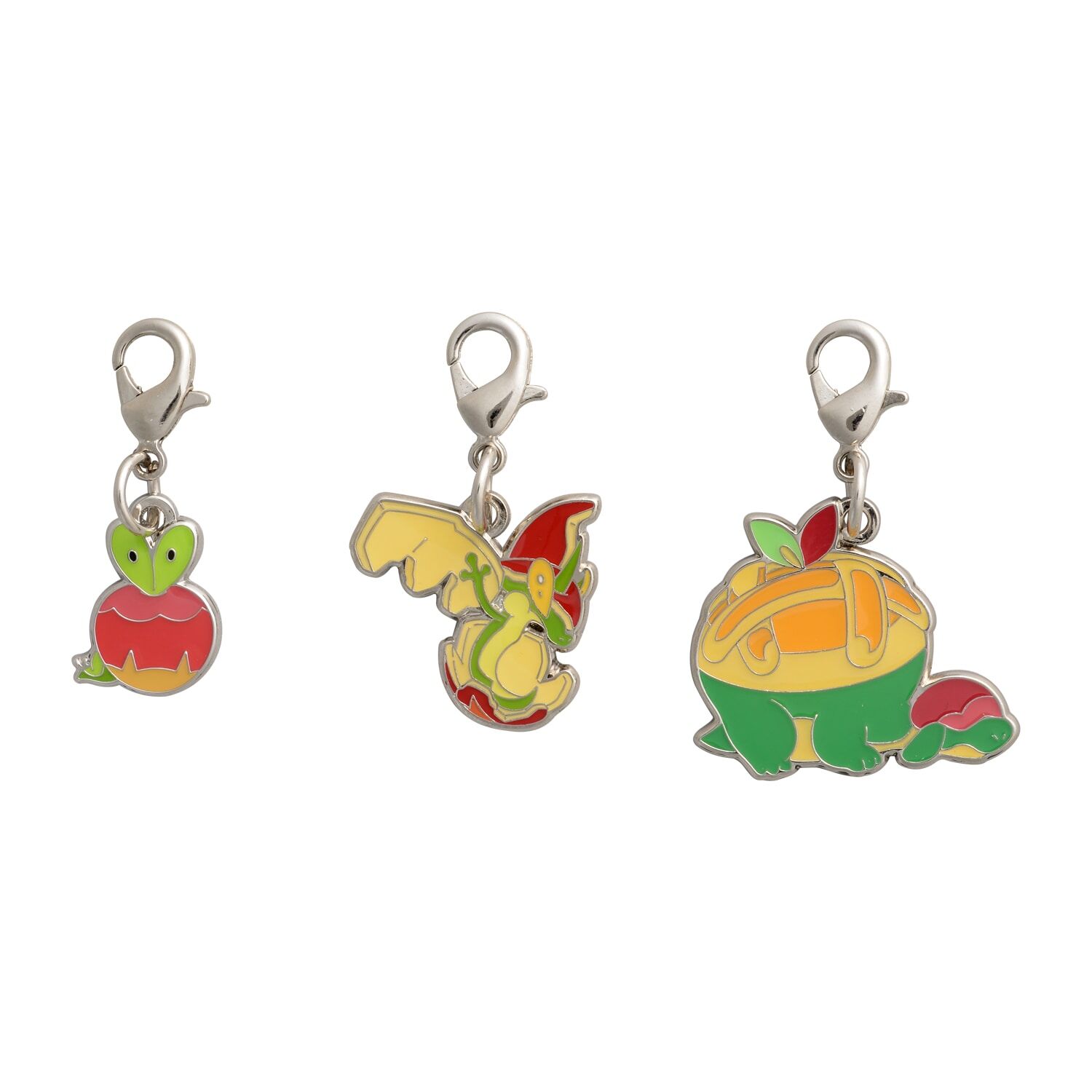Pokemon Center - Applin, Flapple, Appletun Schlüsselanhänger - 3 Stück