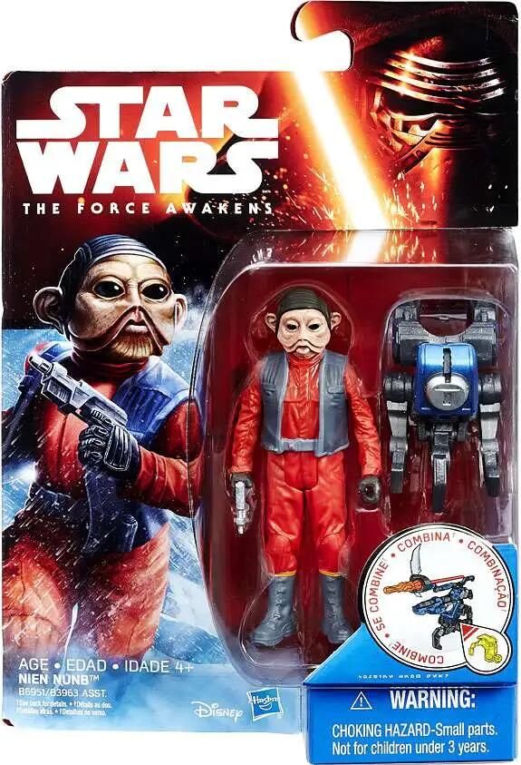 Star Wars The Force Awakens Snow & Desert Nien Nunb Action Figure