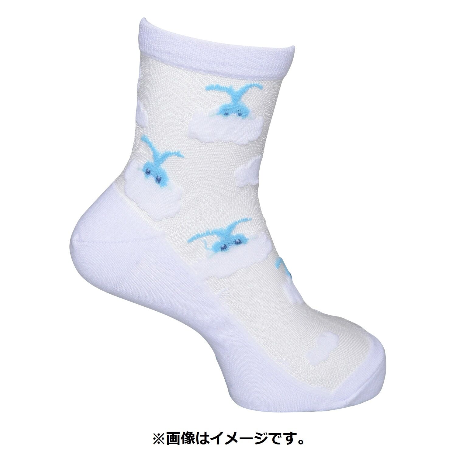 Middle Socks See-Through Swablu (23-24cm)