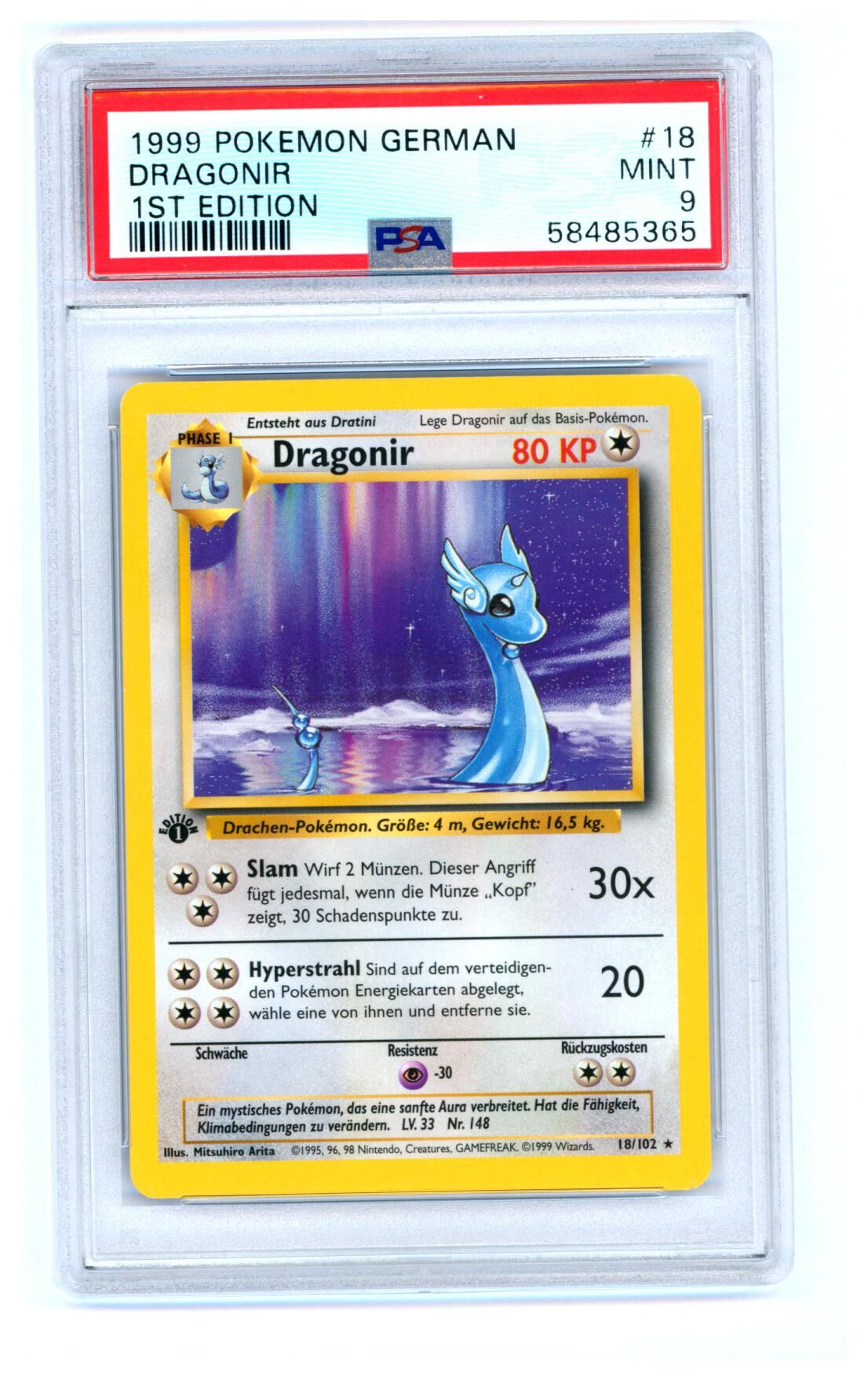 dragonir-18-102-base-set-1st-edition-psa-9-mint-pokemon-58485365 Dragonir 18/102 - Base Set - 1st Edition - PSA 9 MINT - Pokémon