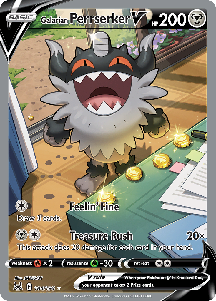 Galarian Perrserker V - 184/217 - EN Galarian Perrserker V - 184/217 - EN