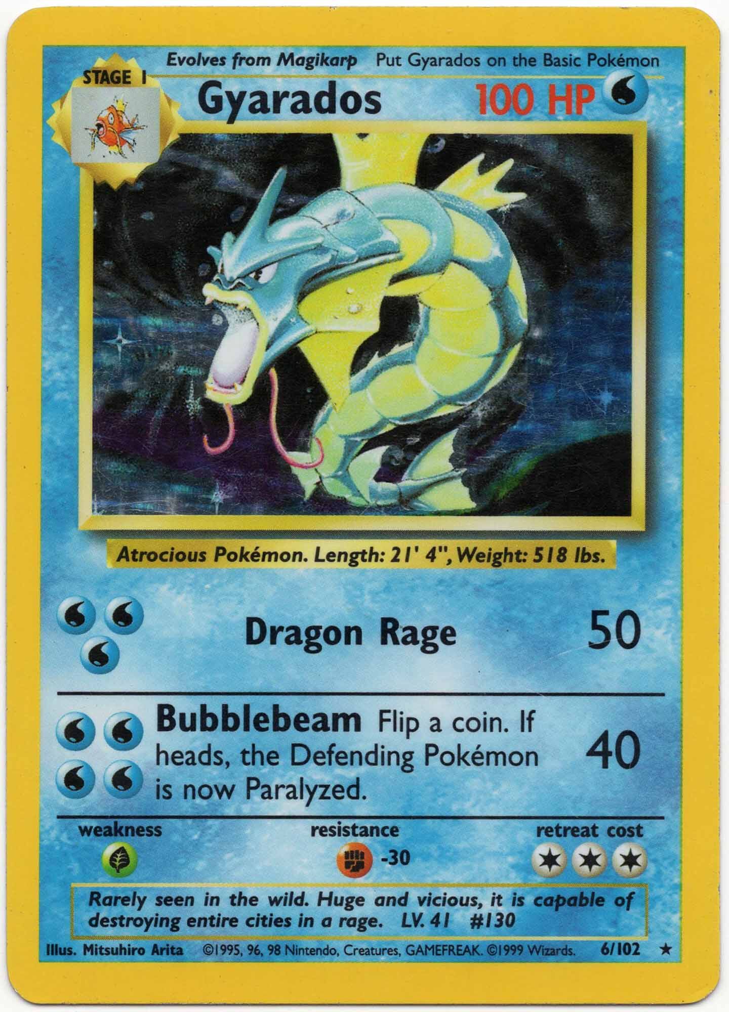 gyarados-6-102-pokemon-tcg-moderately-played Gyarados - 6/102 - Pokémon TCG - Moderately Played