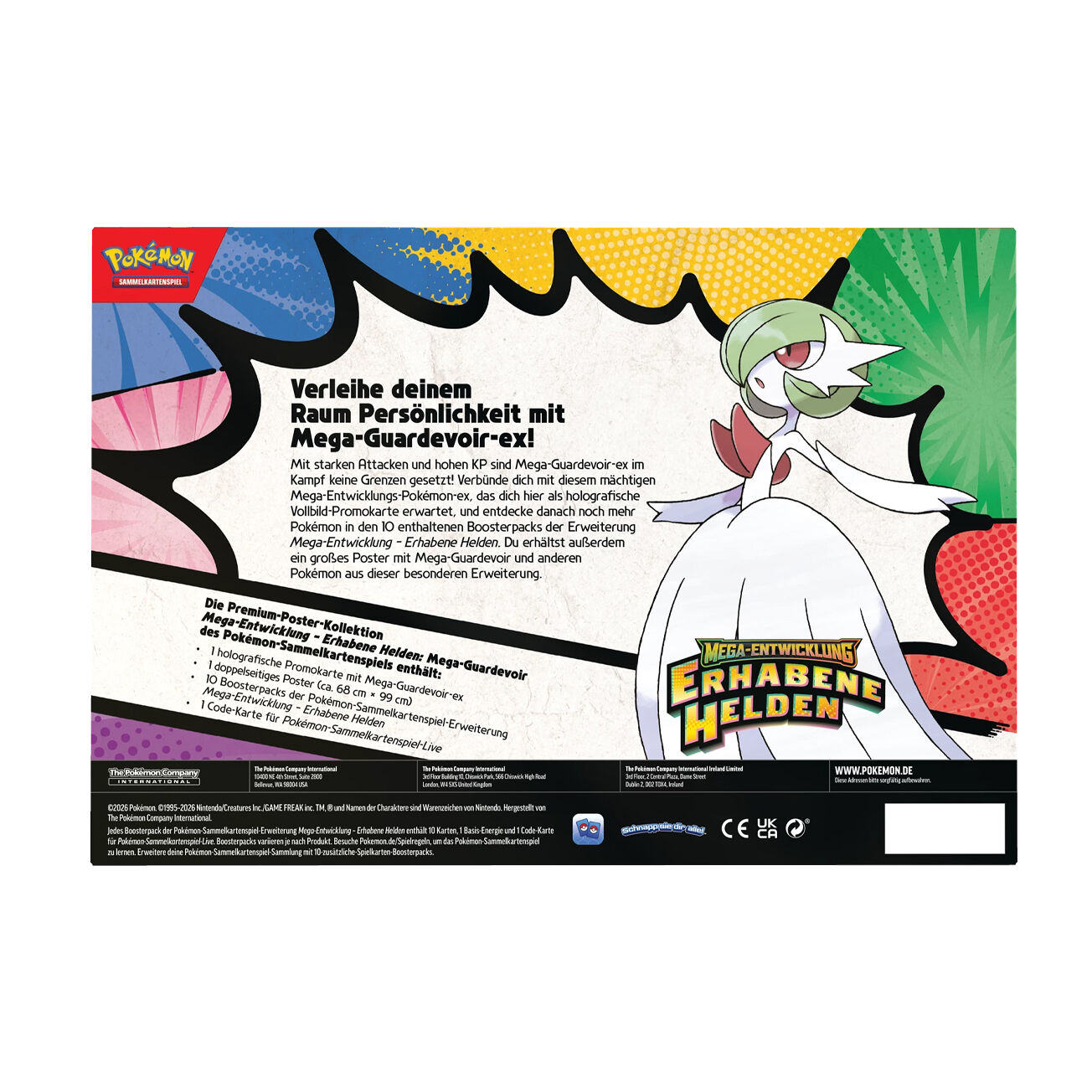 Mega-Entwicklung Erhabene Helden 2.5 - Mega-Guardevoir ex Premium-Poster Kollektion - DE