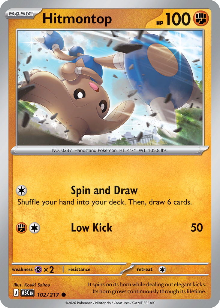 Hitmontop - 102/217 - EN