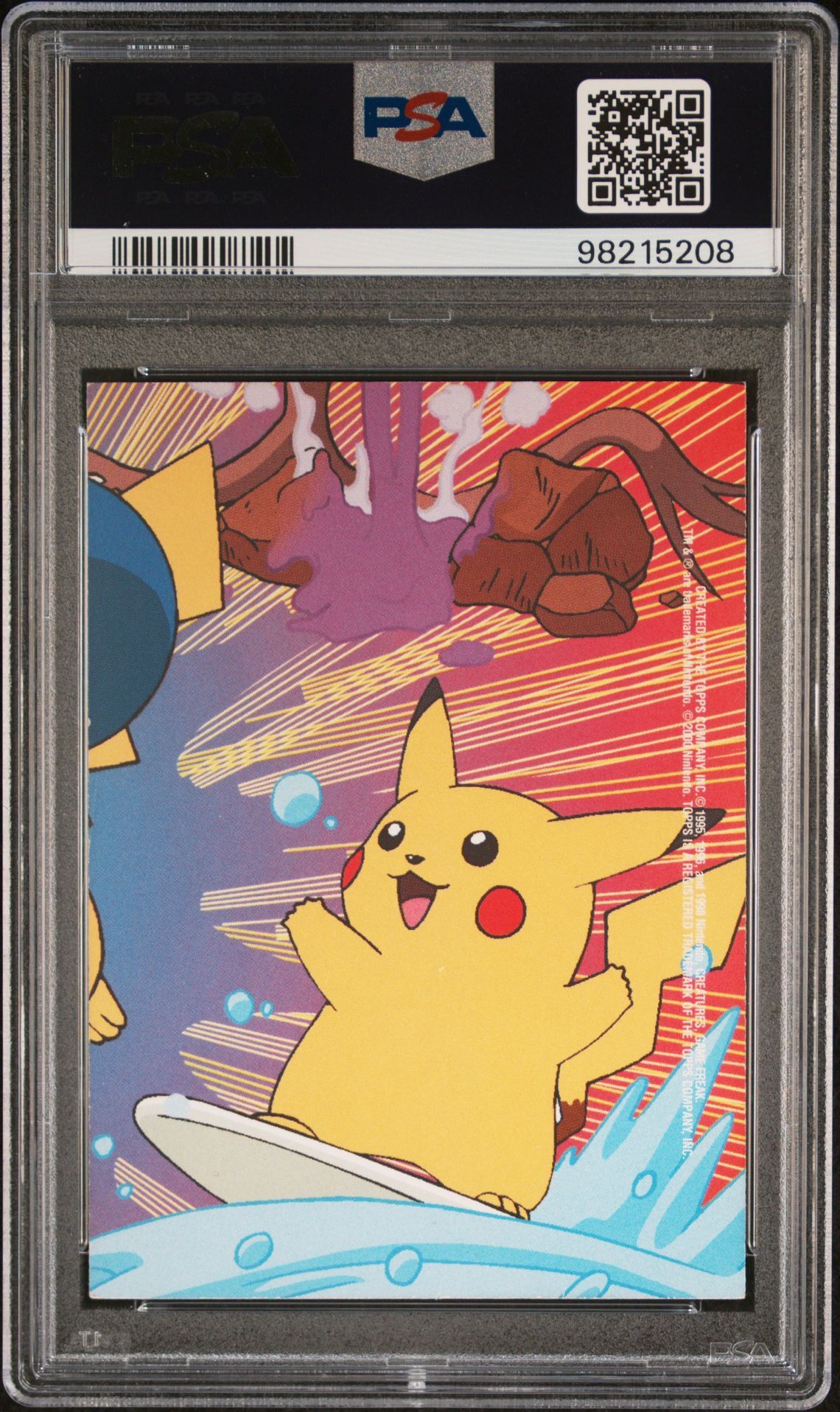 Ditto #5 - 2000 Topps Pokemon TV Animation Series 2 Stick-ons - PSA 4 VG-EX - Pokémon