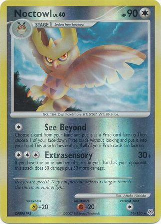 Noctowl - 34/130 - Reverse Holo - EN