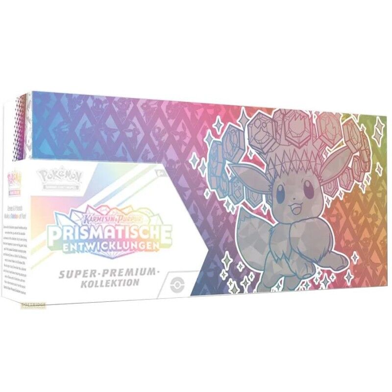 Pokémon TCG: Prismatische Entwicklungen Super Premium Kollektion - DE Pokémon TCG: Prismatische Entwicklungen Super Premium Kollektion - DE