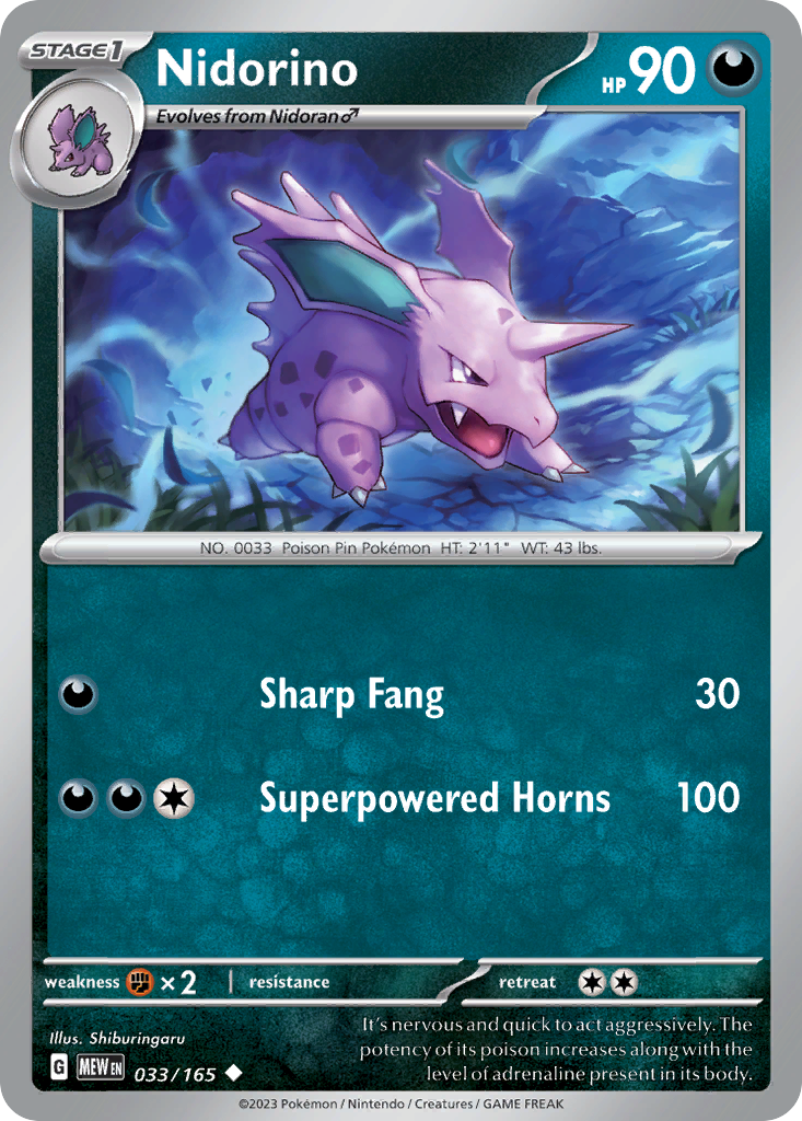 Nidorino - 033/207 - EN Nidorino - 033/207 - EN
