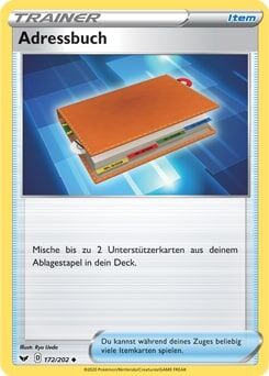Adressbuch 172/202 - Pokémon TCG