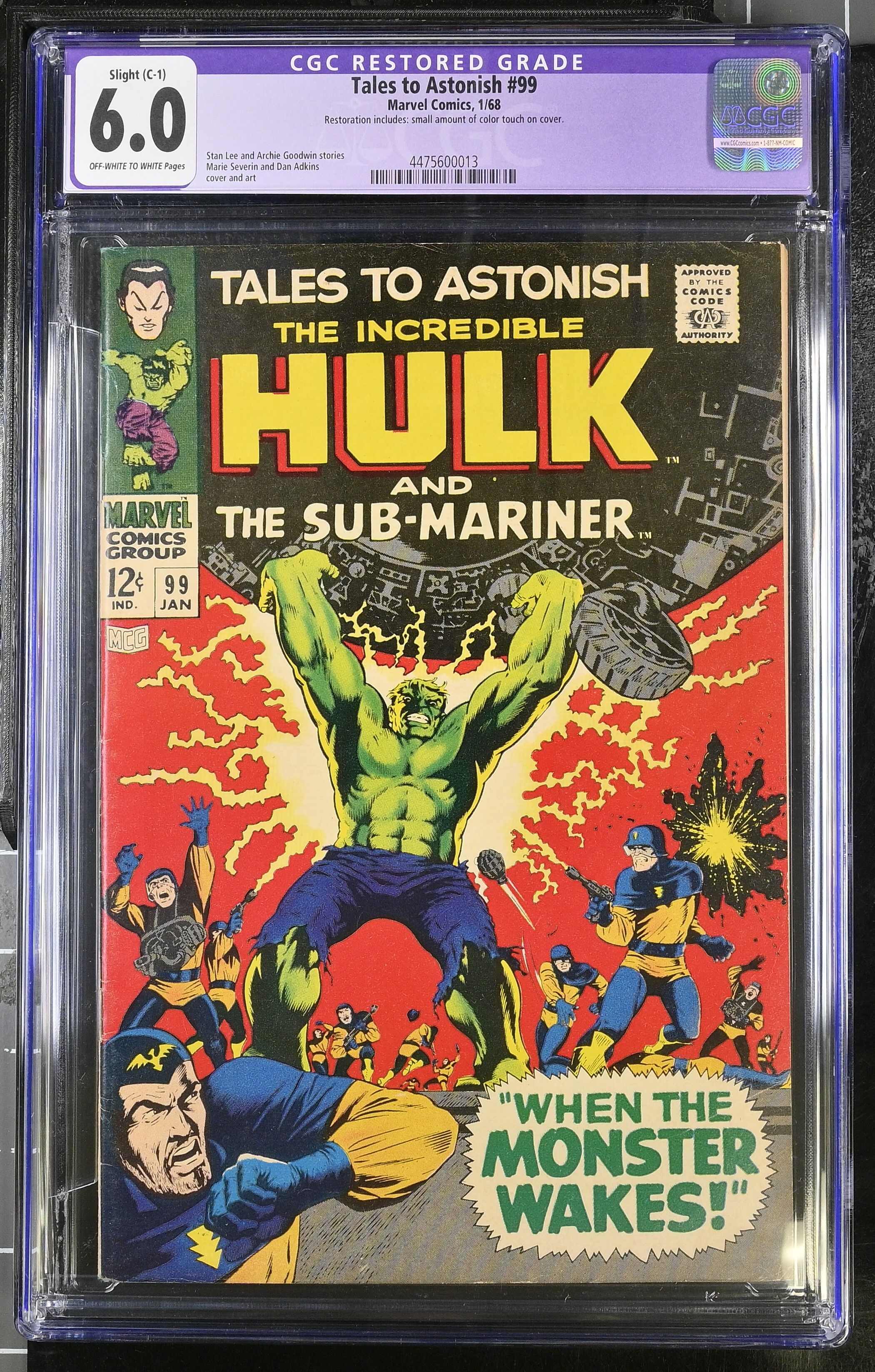 Tales to Astonish #99 CGC 6.0 Restored Tales to Astonish #99 CGC 6.0 Restored