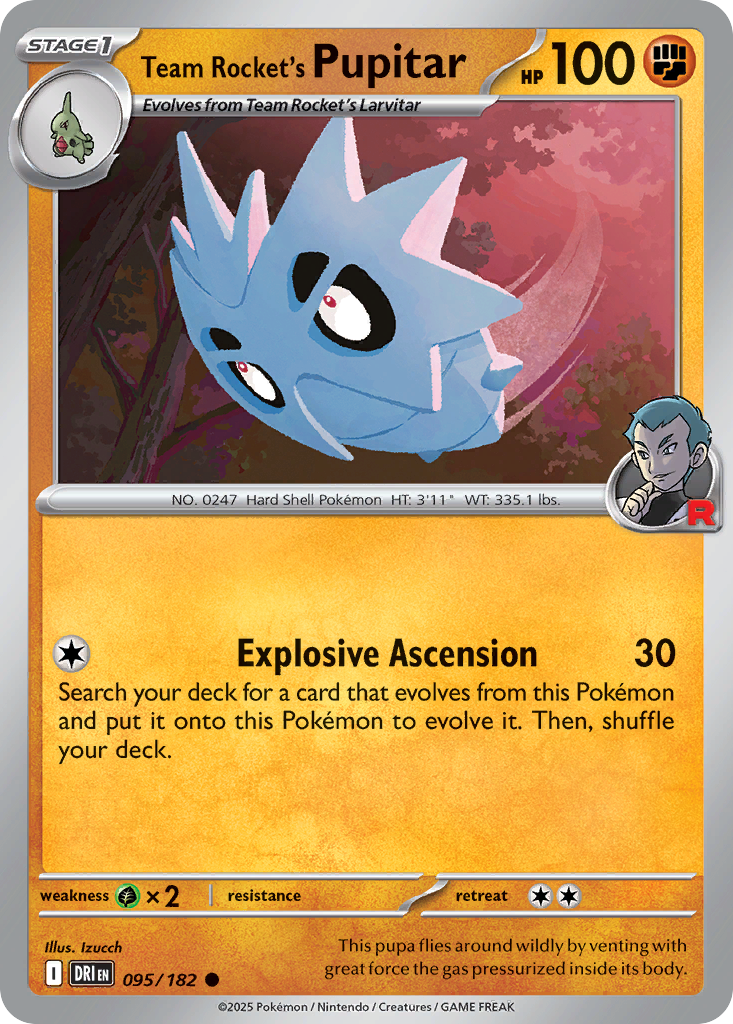 Team Rocket’s Pupitar - 095/182 - EN