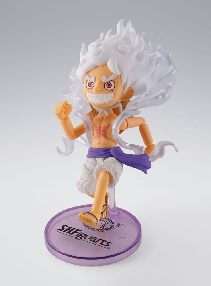 One Piece World Collactable Figures x S.H. Figuarts Actionfigur Monkey D. Ruffy Gear 8 cm