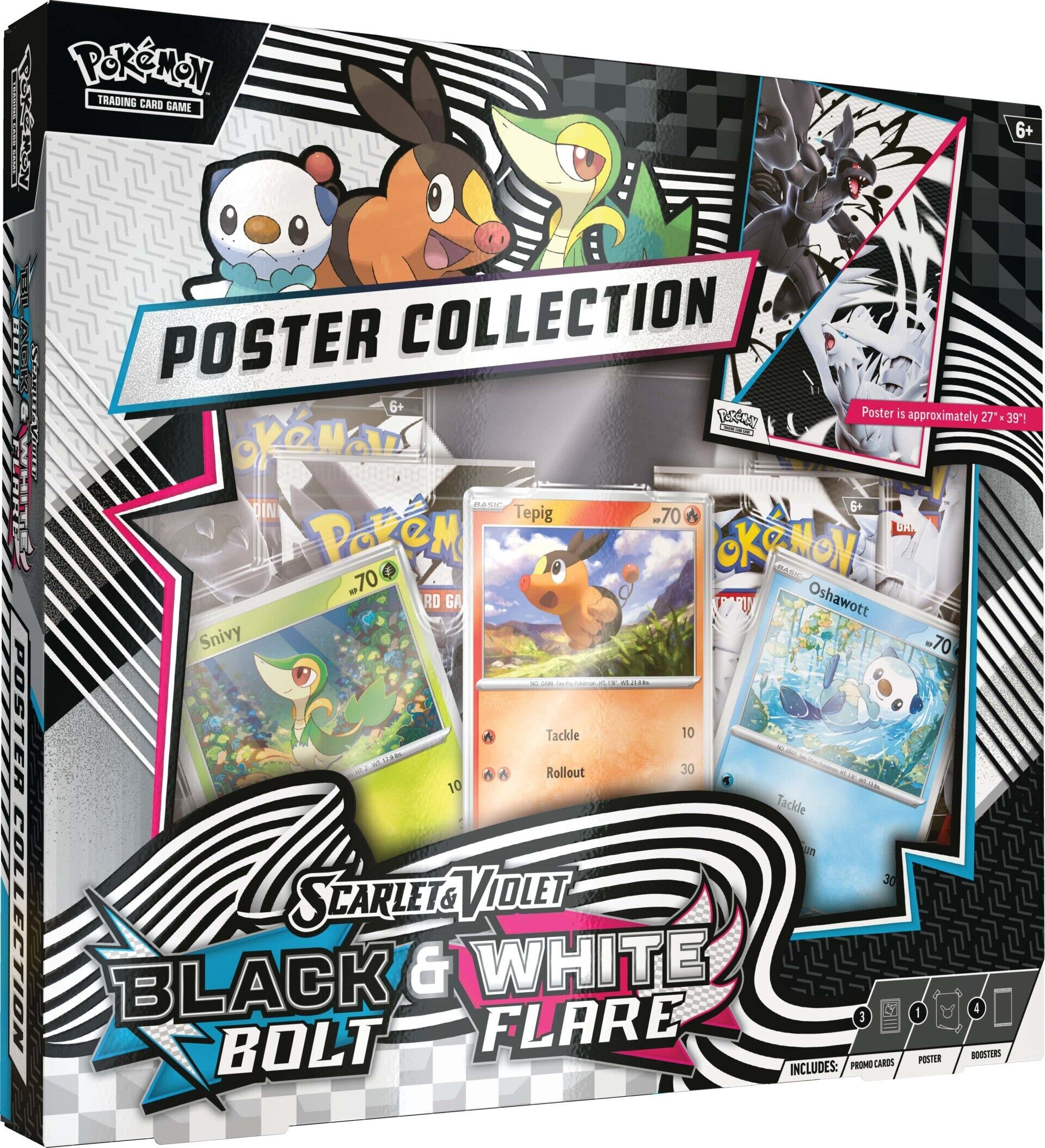 Pokémon TCG: Scarlet & Violet SV10.5 - Black Bolt & White Flare - Unova Poster Collection - EN Pokémon TCG: Scarlet & Violet SV10.5 - Black Bolt & White Flare - Unova Poster Collection - EN