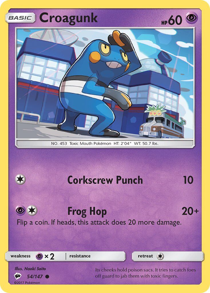 croagunk-54-147-pokemon-tcg-lightly-played-en Croagunk - 54/147 - Pokémon TCG - Lightly Played - EN