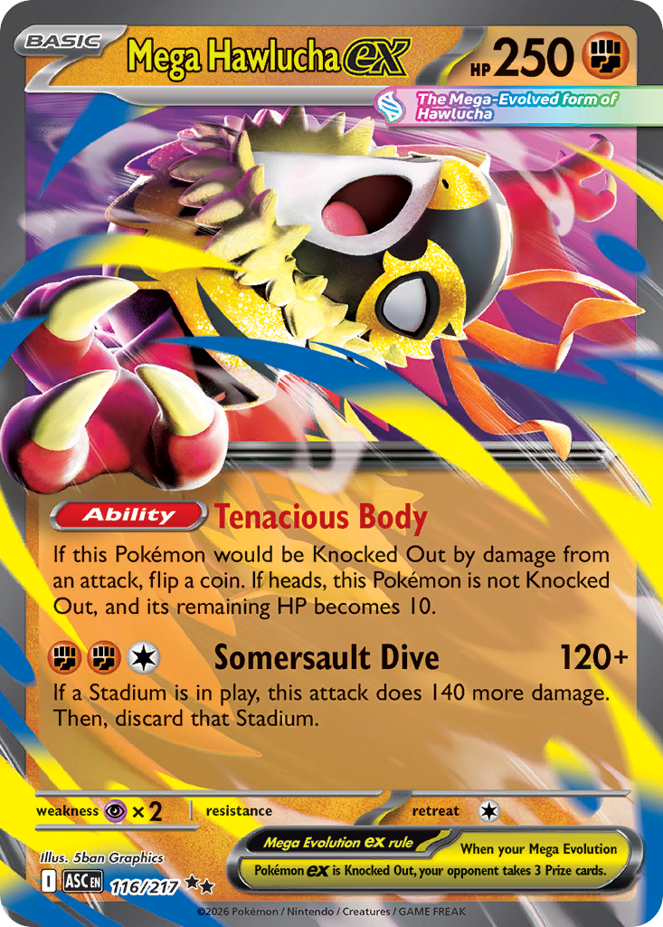 Mega Hawlucha ex - 116/217 - EN