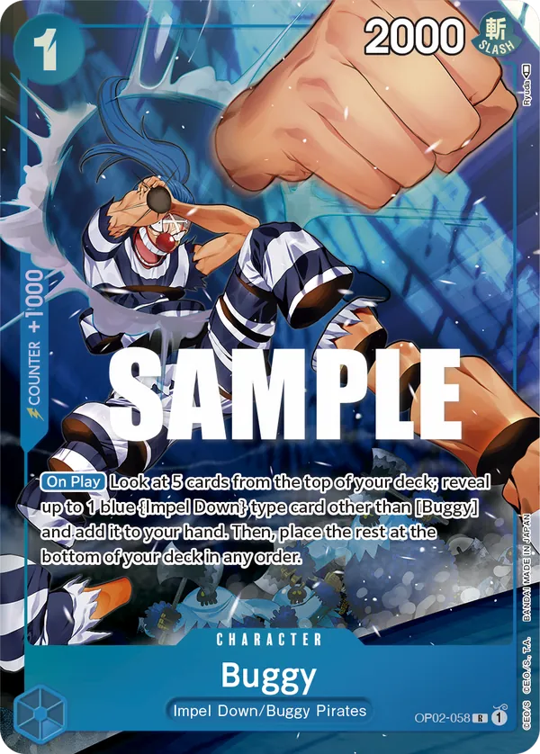 Buggy - OP02-058 - Alternate Art - EN