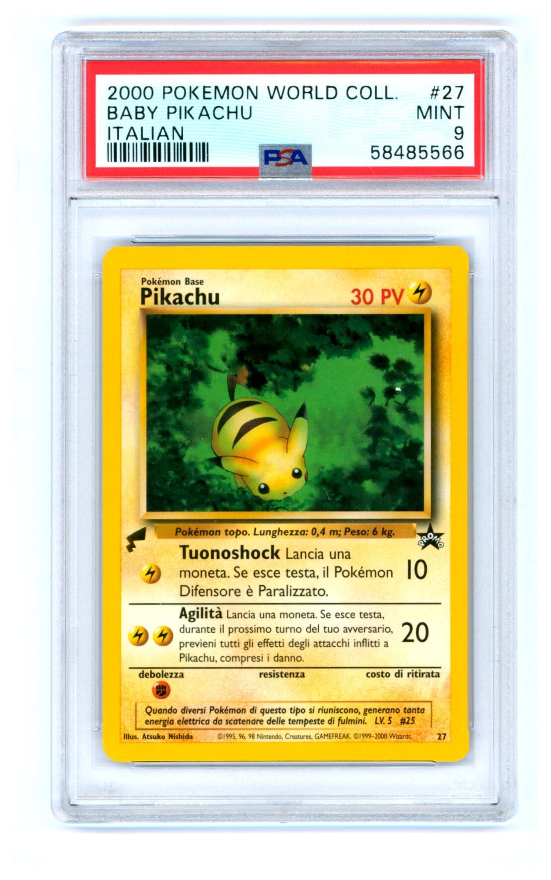 pikachu-27-italian-2000-world-collection-psa-9-mint-pokemon-58485566 Pikachu #27 - Italian 2000 World Collection - PSA 9 MINT - Pokémon