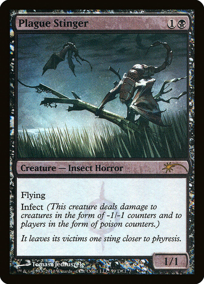 Plague Stinger - WPN Promo Holo - MTG - Near Mint - EN
